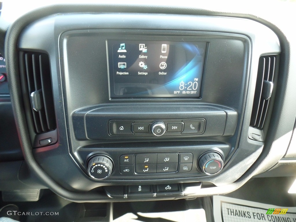 2017 Silverado 2500HD Work Truck Crew Cab 4x4 - Pepperdust Metallic / Dark Ash/Jet Black photo #27
