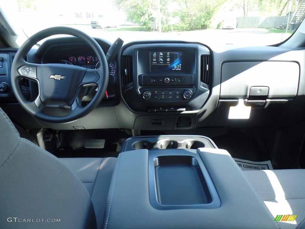 2017 Silverado 2500HD Work Truck Crew Cab 4x4 - Pepperdust Metallic / Dark Ash/Jet Black photo #41