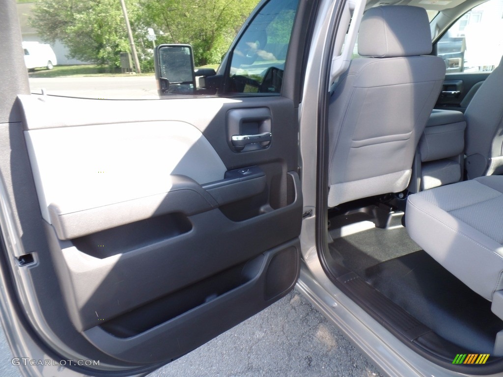 2017 Silverado 2500HD Work Truck Crew Cab 4x4 - Pepperdust Metallic / Dark Ash/Jet Black photo #42