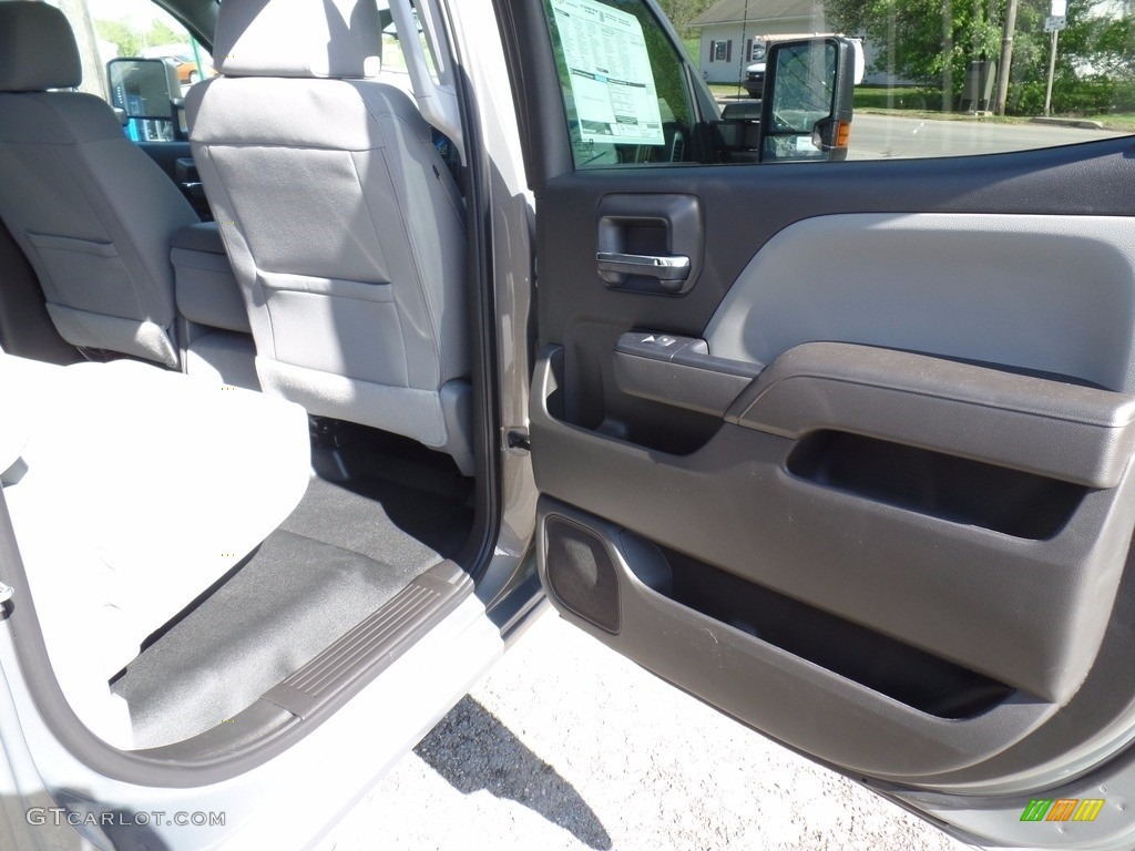 2017 Silverado 2500HD Work Truck Crew Cab 4x4 - Pepperdust Metallic / Dark Ash/Jet Black photo #48