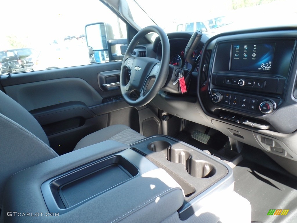 2017 Silverado 2500HD Work Truck Crew Cab 4x4 - Pepperdust Metallic / Dark Ash/Jet Black photo #56