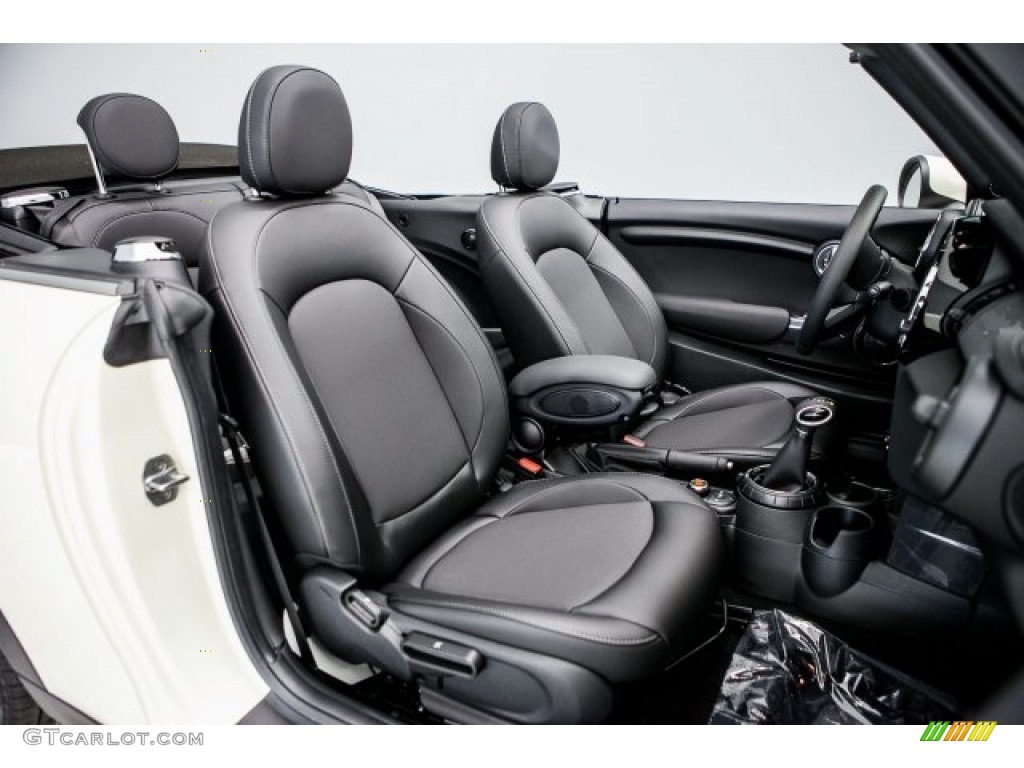 Carbon Black Interior 2017 Mini Convertible Cooper Photo #120250533