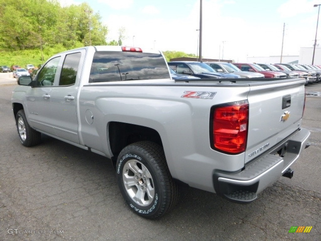 2017 Silverado 1500 LT Double Cab 4x4 - Silver Ice Metallic / Jet Black photo #3