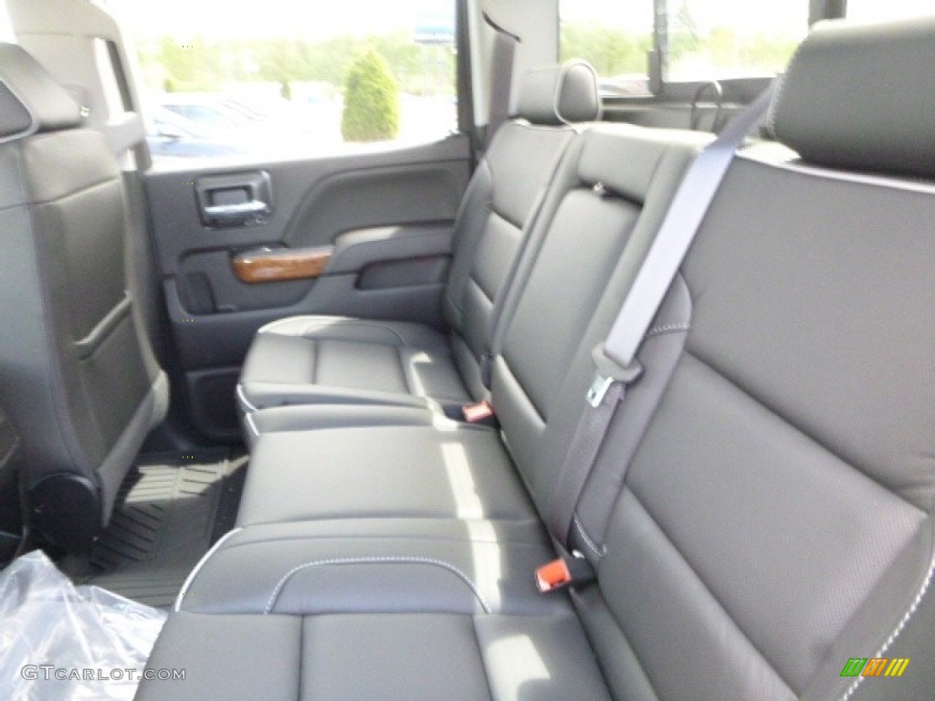 2017 Chevrolet Silverado 3500HD High Country Crew Cab Dual Rear Wheel 4x4 Rear Seat Photo #120251469