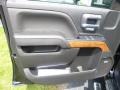 High Country Jet Black/­Medium Ash Gray Accent Door Panel Photo for 2017 Chevrolet Silverado 3500HD #120251517