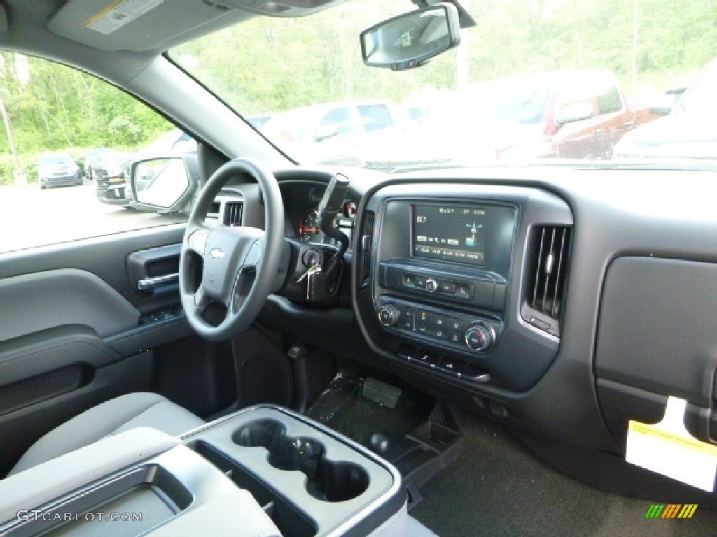 2017 Silverado 1500 Custom Double Cab 4x4 - Silver Ice Metallic / Dark Ash/Jet Black photo #10