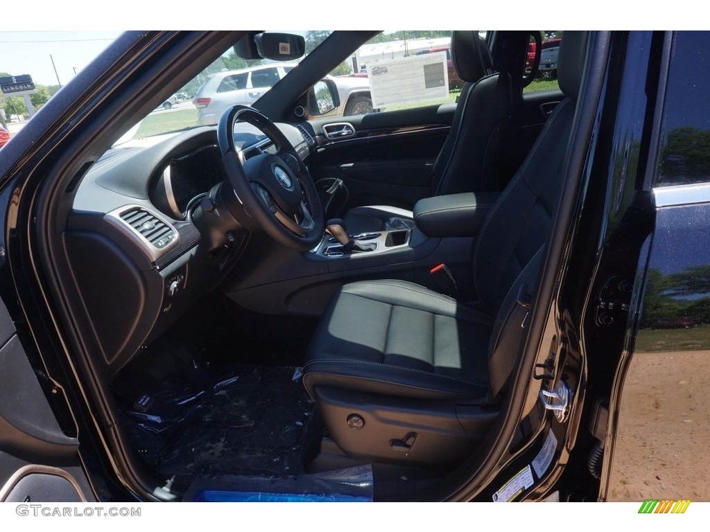 2017 Grand Cherokee Overland - Diamond Black Crystal Pearl / Black photo #4