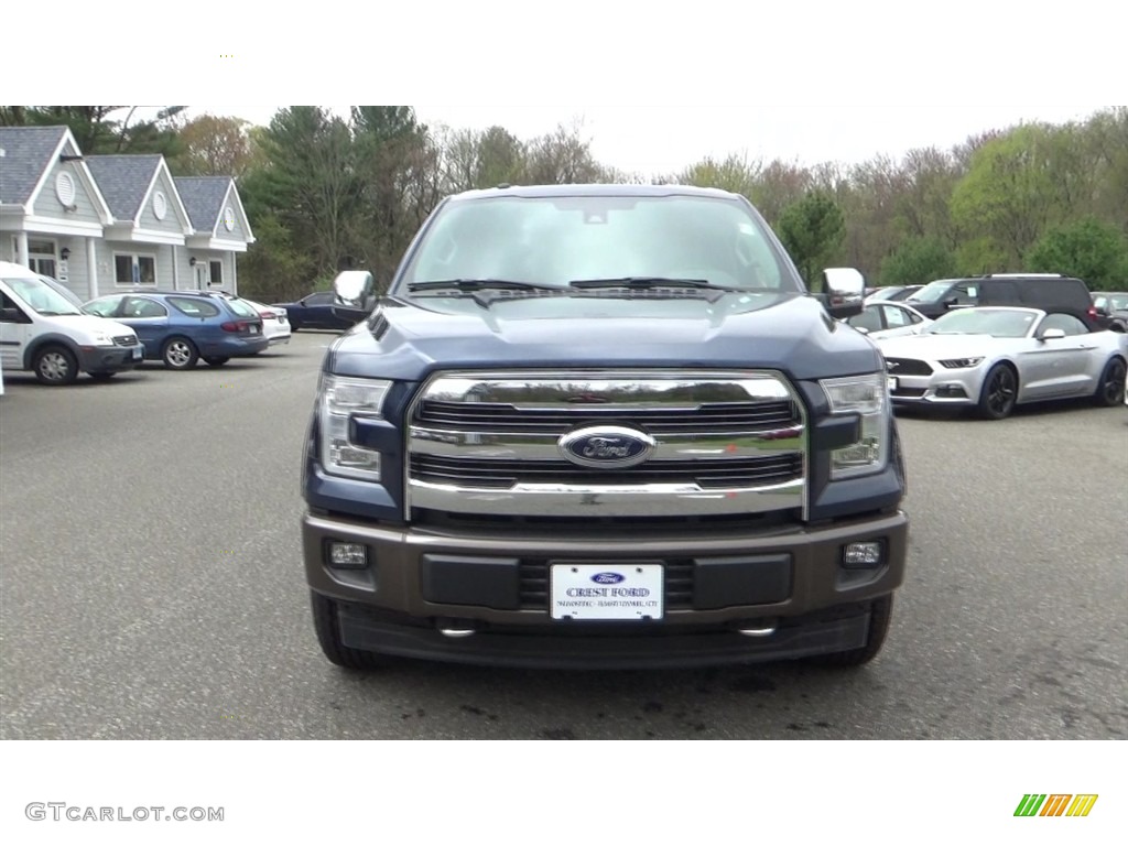 2017 F150 Lariat SuperCrew 4X4 - Blue Jeans / Black photo #2