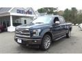 2017 Blue Jeans Ford F150 Lariat SuperCrew 4X4  photo #3