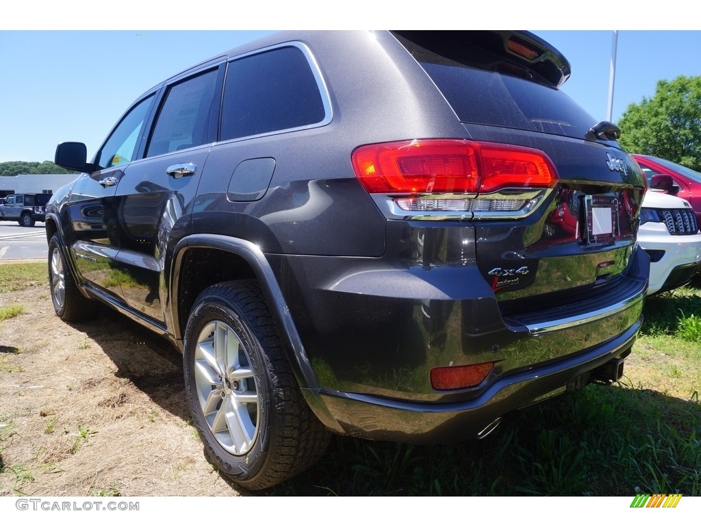 2017 Grand Cherokee Overland 4x4 - Granite Crystal Metallic / Black photo #2