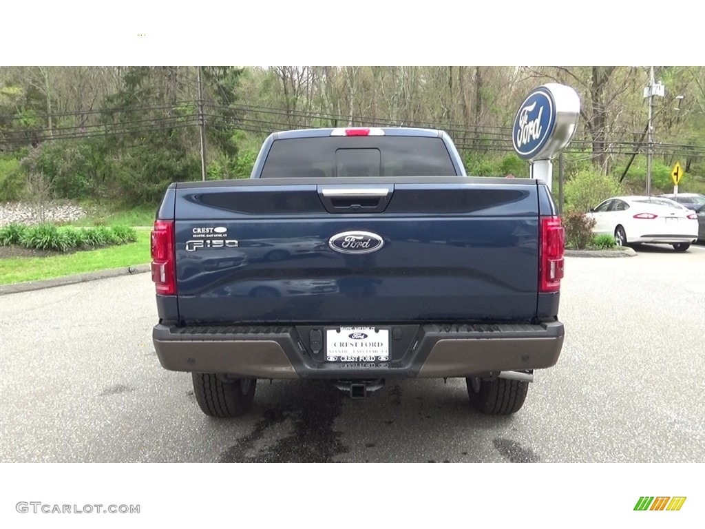 2017 F150 Lariat SuperCrew 4X4 - Blue Jeans / Black photo #6