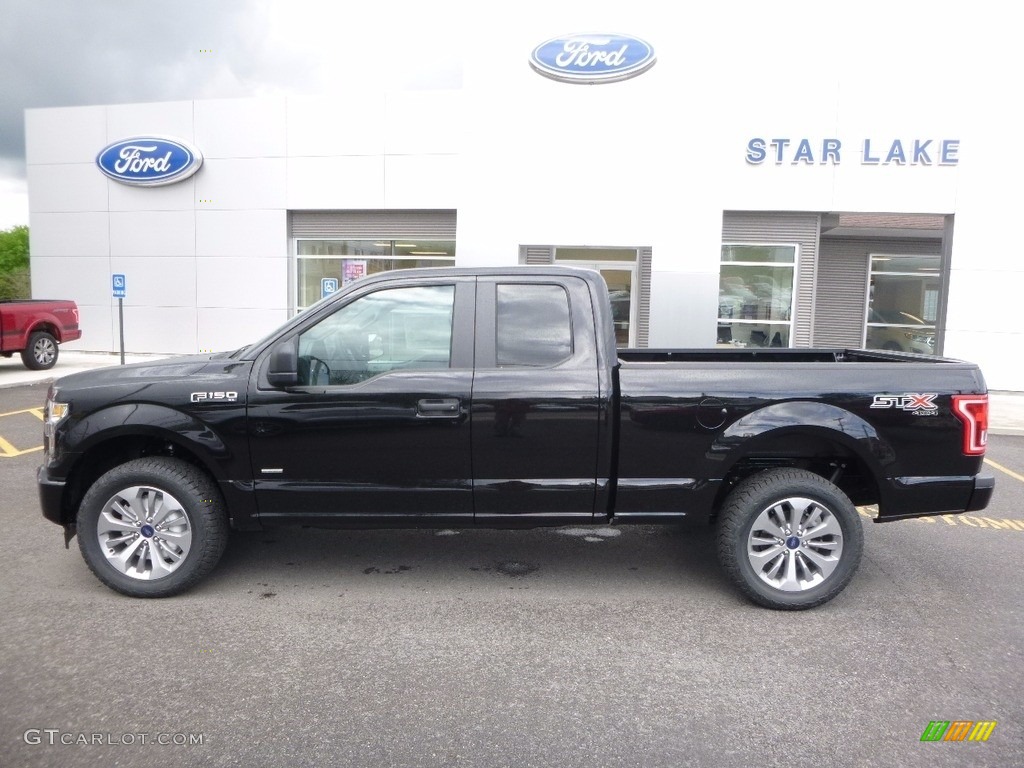 2017 F150 XL SuperCab 4x4 - Shadow Black / Black photo #9