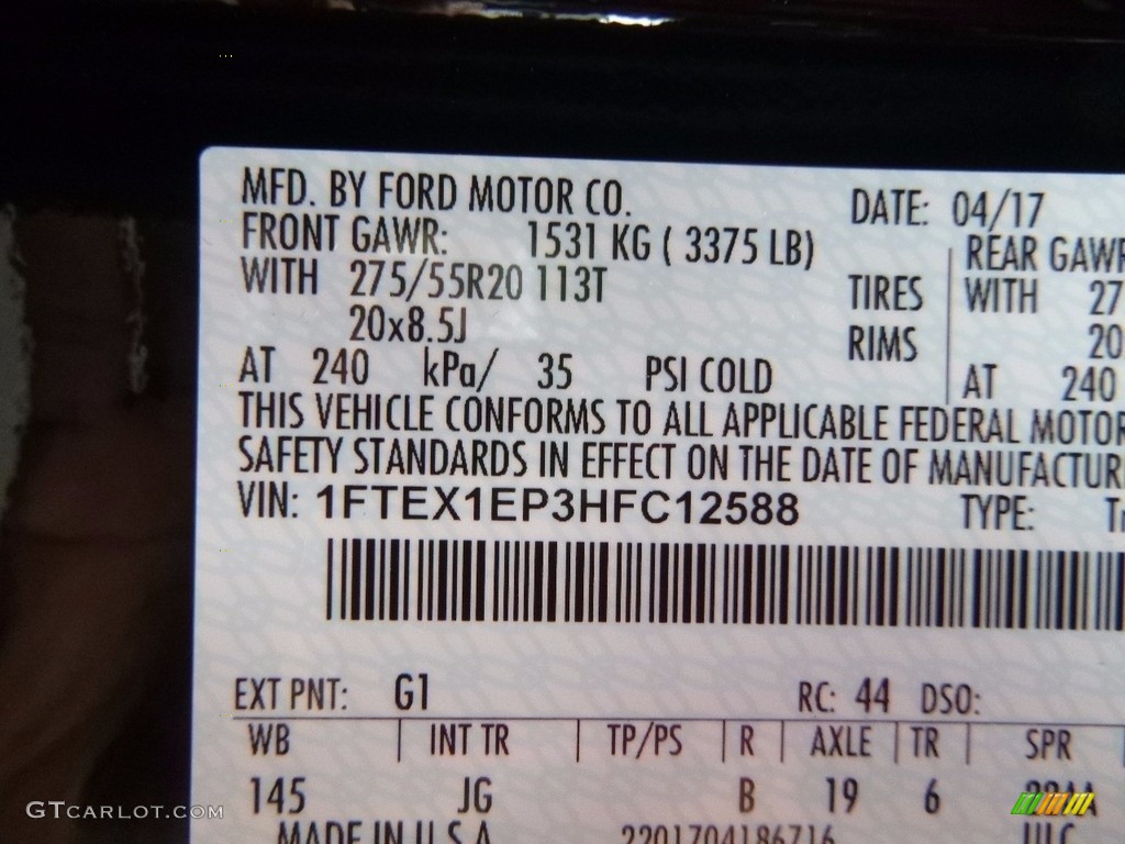 2017 F150 XL SuperCab 4x4 - Shadow Black / Black photo #14