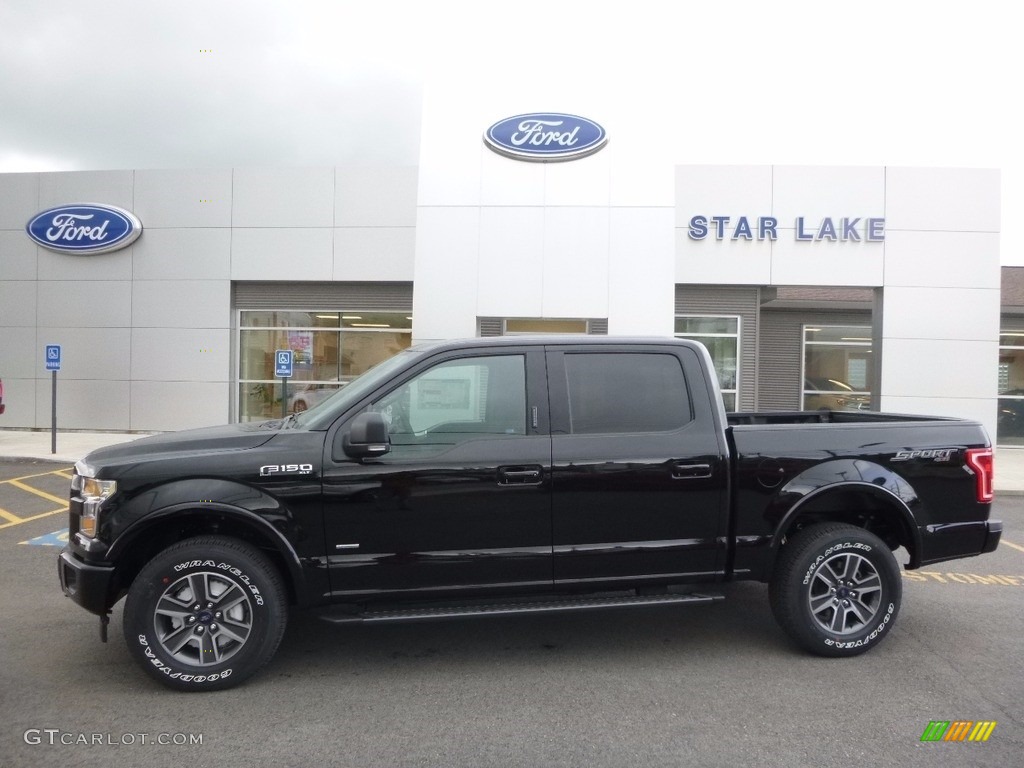 2017 F150 XLT SuperCrew 4x4 - Shadow Black / Black photo #1