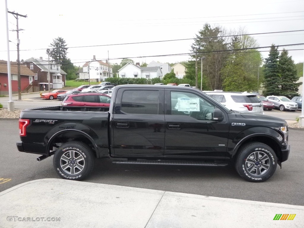 2017 F150 XLT SuperCrew 4x4 - Shadow Black / Black photo #4