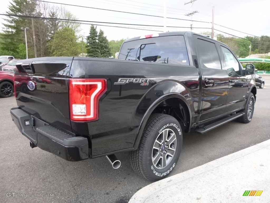 2017 F150 XLT SuperCrew 4x4 - Shadow Black / Black photo #5