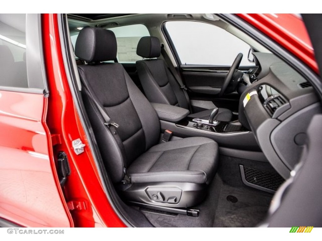 Black Interior 2017 BMW X3 sDrive28i Photo #120256077