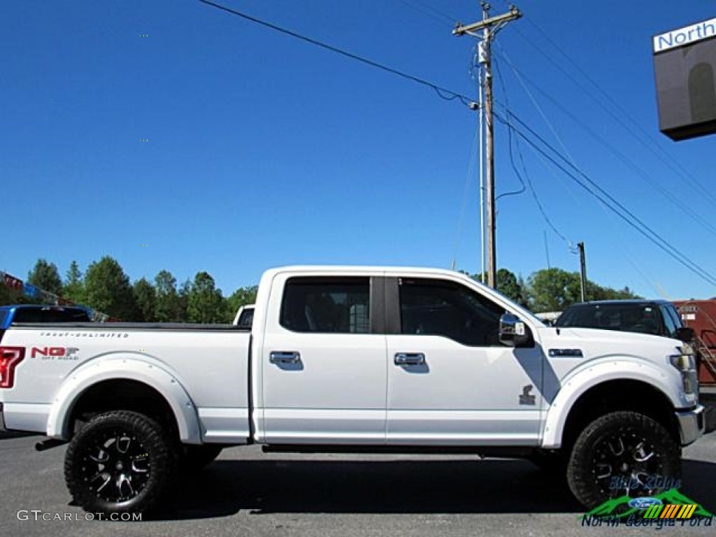 2016 F150 XL SuperCrew 4x4 - Oxford White / Medium Earth Gray photo #6
