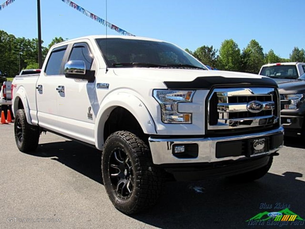 2016 F150 XL SuperCrew 4x4 - Oxford White / Medium Earth Gray photo #7