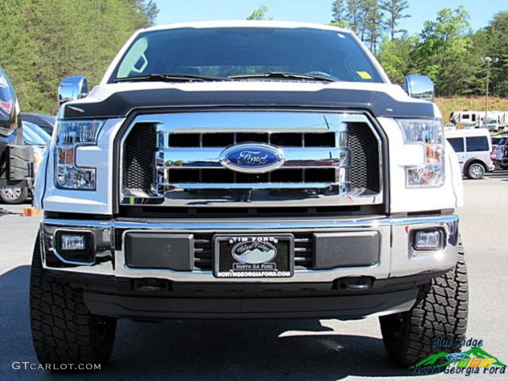 2016 F150 XL SuperCrew 4x4 - Oxford White / Medium Earth Gray photo #8