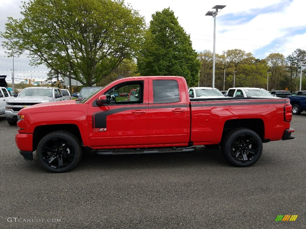 2017 Silverado 1500 LT Double Cab 4x4 - Red Hot / Jet Black photo #3