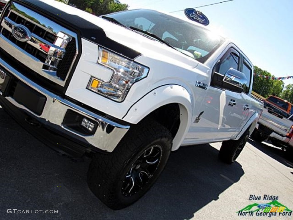 2016 F150 XL SuperCrew 4x4 - Oxford White / Medium Earth Gray photo #38