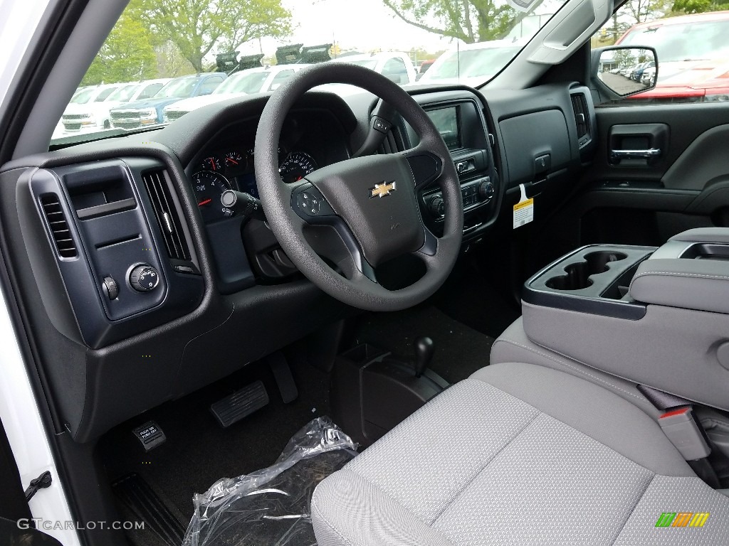 2017 Silverado 1500 Custom Double Cab 4x4 - Summit White / Dark Ash/Jet Black photo #7