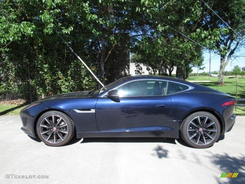Dark Sapphire 2017 Jaguar F-TYPE Premium Coupe Exterior Photo #120259299