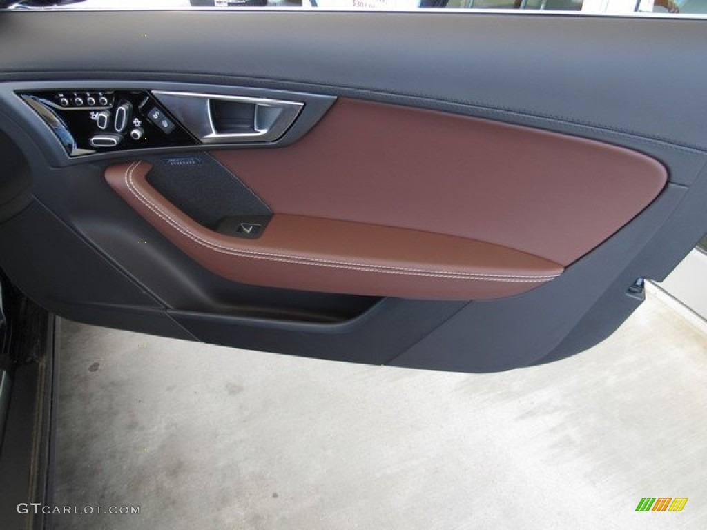 2017 Jaguar F-TYPE Premium Coupe Brogue Door Panel Photo #120259359