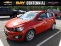 Inferno Orange Metallic 2012 Chevrolet Sonic LT Sedan