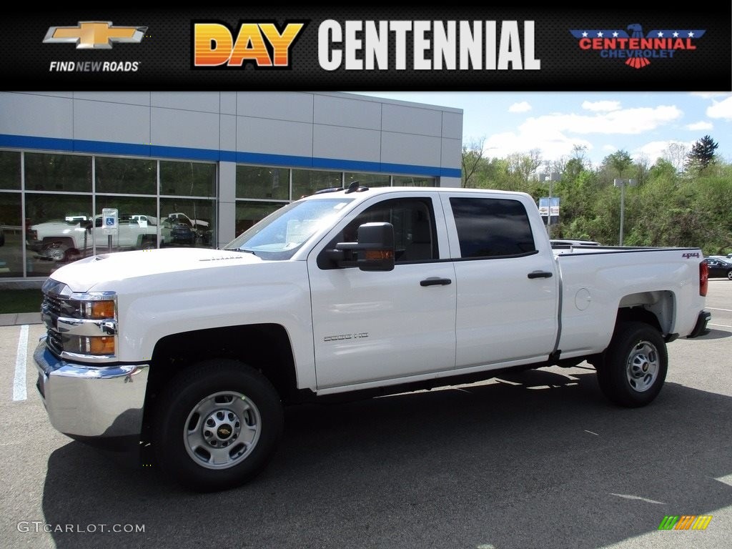 2017 Silverado 2500HD Work Truck Crew Cab 4x4 - Summit White / Jet Black photo #1