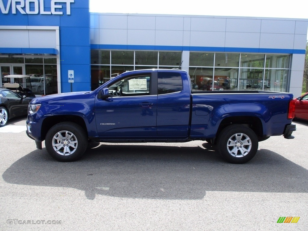 Laser Blue Metallic 2017 Chevrolet Colorado LT Extended Cab 4x4 Exterior Photo #120261303