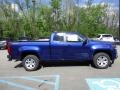 2017 Laser Blue Metallic Chevrolet Colorado LT Extended Cab 4x4  photo #8