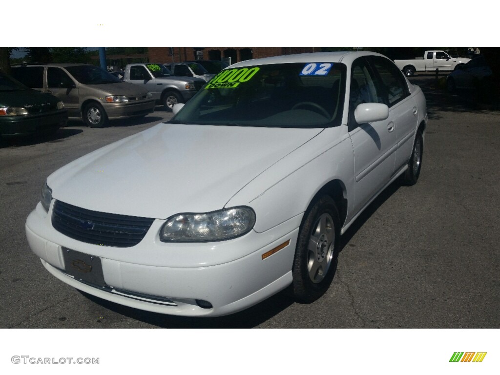 2002 Malibu LS Sedan - Bright White / Neutral photo #7