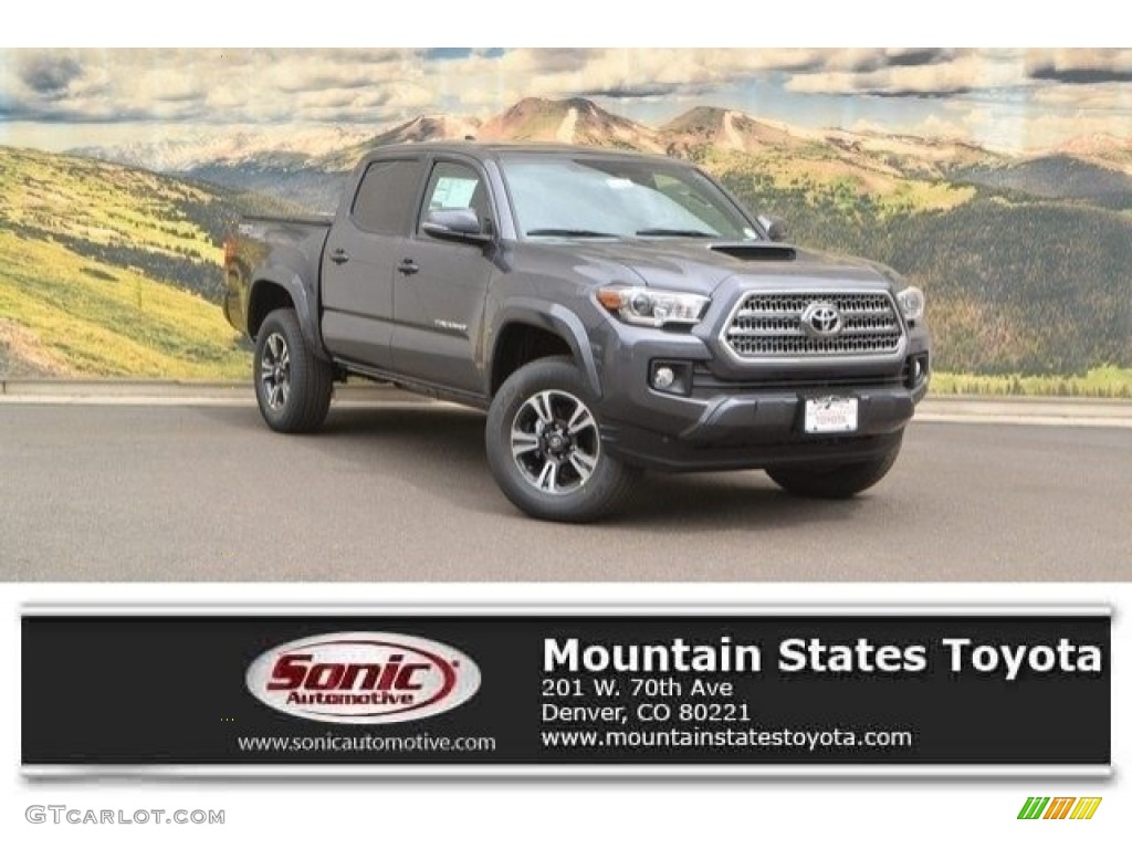 2017 Tacoma TRD Sport Double Cab 4x4 - Magnetic Gray Metallic / Cement Gray photo #1