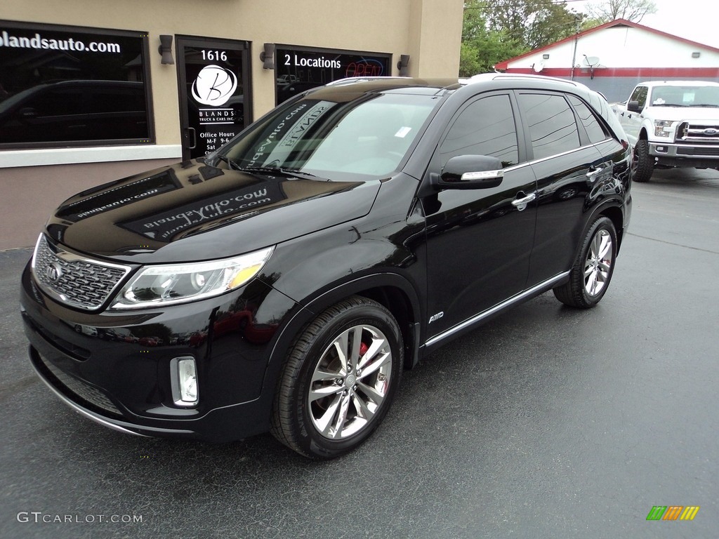 2014 Sorento SX V6 AWD - Ebony Black / Black photo #2