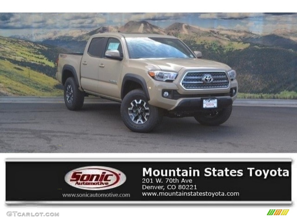 2017 Tacoma TRD Off Road Double Cab 4x4 - Quicksand / Cement Gray photo #1