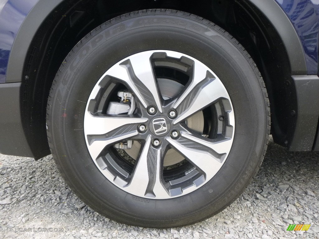 2017 CR-V LX AWD - Obsidian Blue Pearl / Gray photo #5