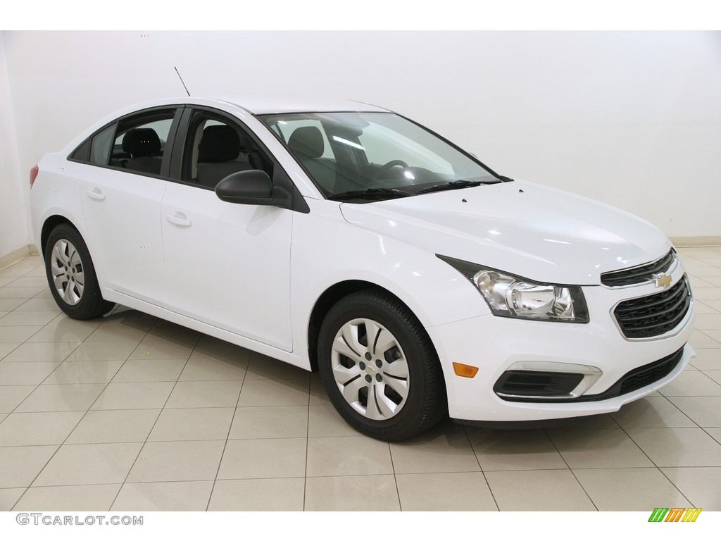 2015 Cruze LS - Summit White / Jet Black/Medium Titanium photo #1