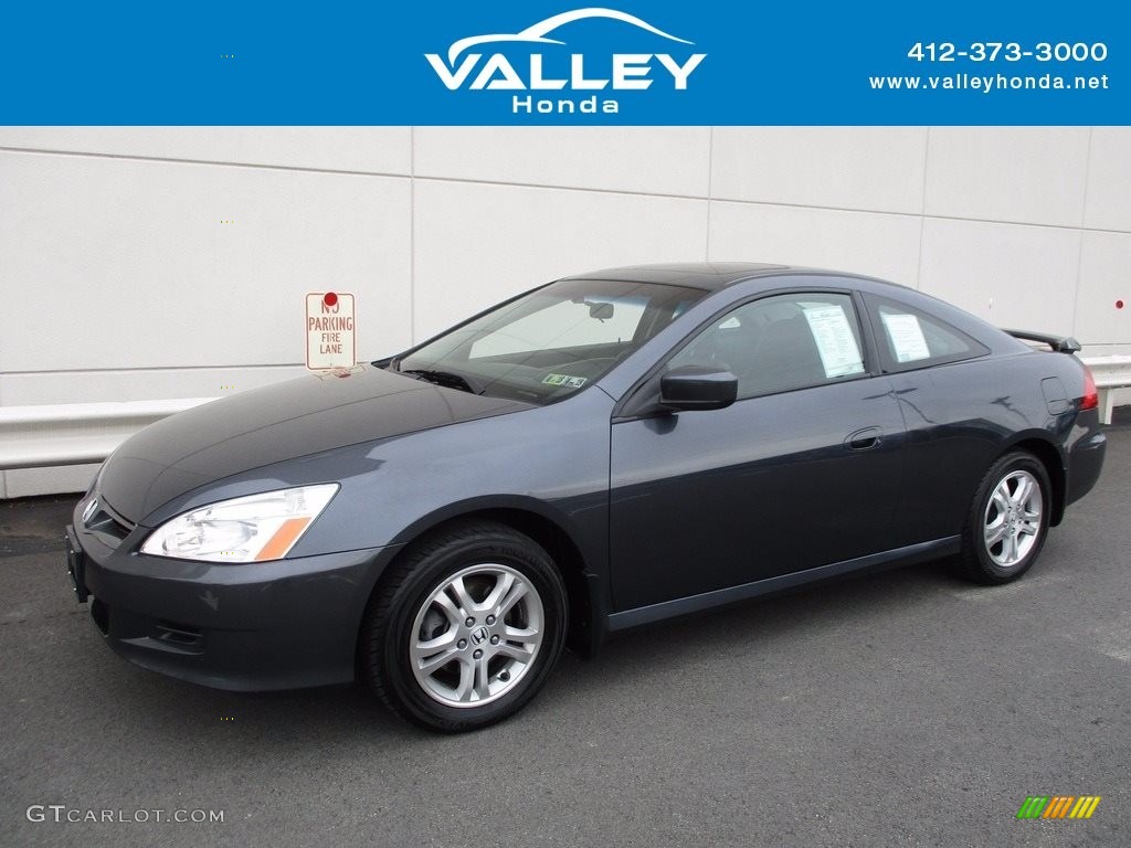 2007 Accord EX-L Coupe - Graphite Pearl / Black photo #1