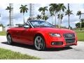 Front 3/4 View of 2012 S5 3.0 TFSI quattro Cabriolet