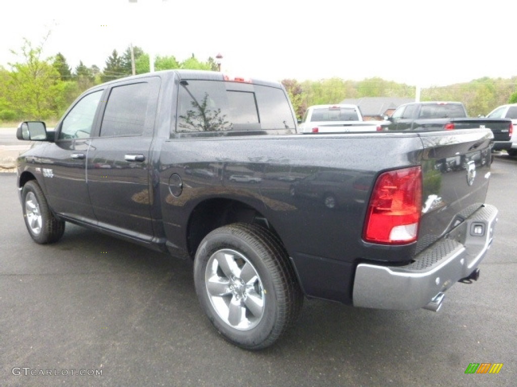 2017 1500 Big Horn Crew Cab 4x4 - Maximum Steel Metallic / Black/Diesel Gray photo #3