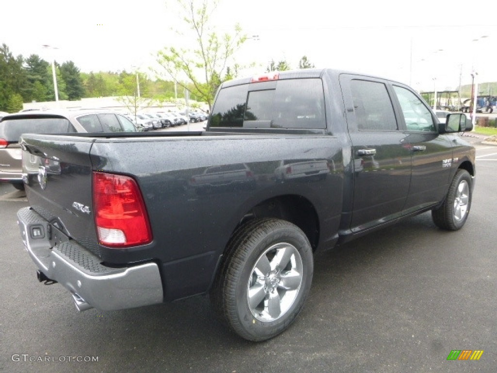 2017 1500 Big Horn Crew Cab 4x4 - Maximum Steel Metallic / Black/Diesel Gray photo #5