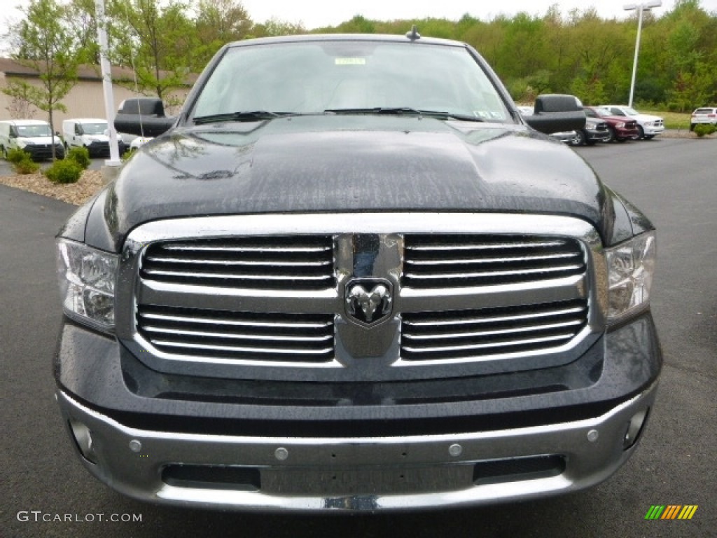 2017 1500 Big Horn Crew Cab 4x4 - Maximum Steel Metallic / Black/Diesel Gray photo #8