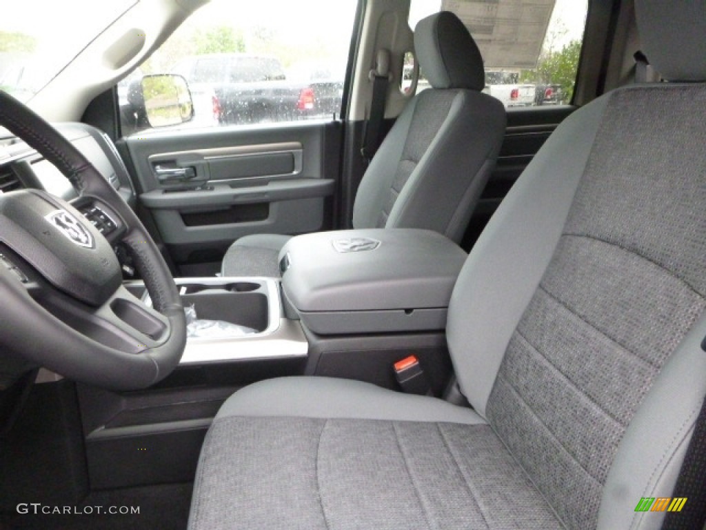 2017 1500 Big Horn Crew Cab 4x4 - Maximum Steel Metallic / Black/Diesel Gray photo #15