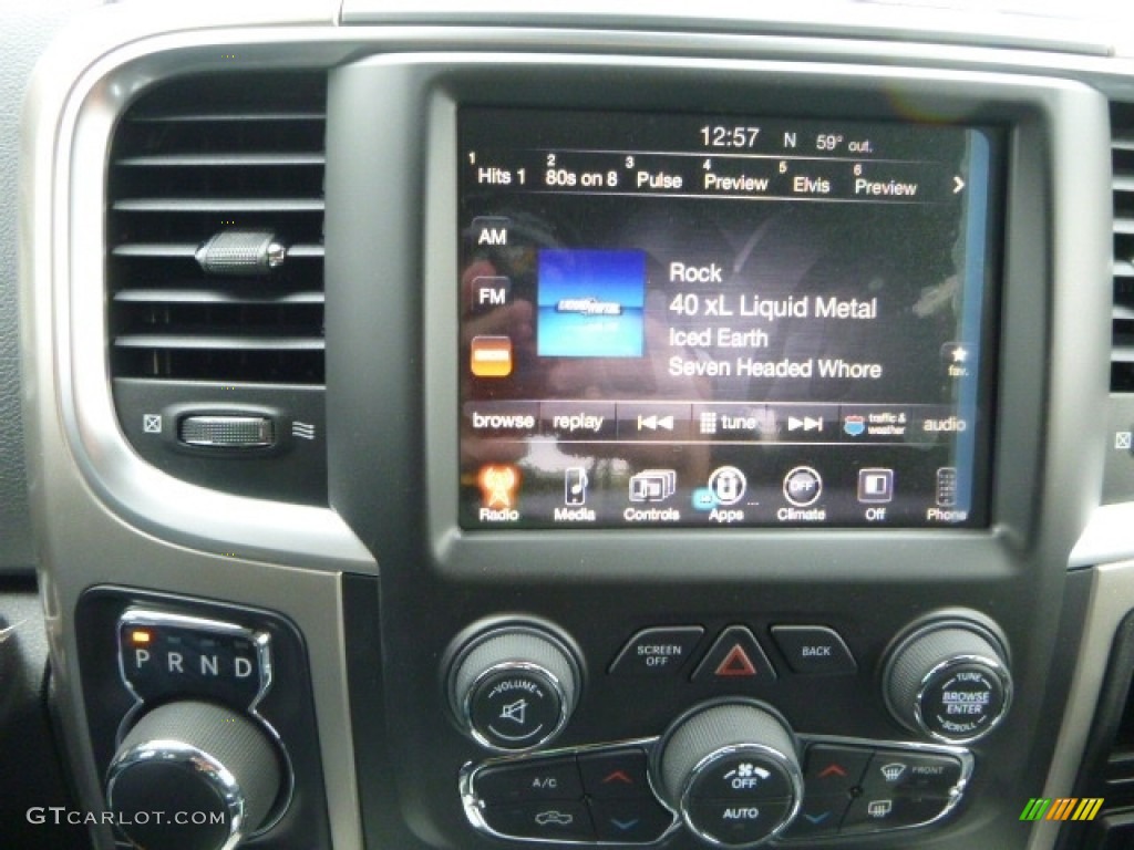 2017 1500 Big Horn Crew Cab 4x4 - Maximum Steel Metallic / Black/Diesel Gray photo #16