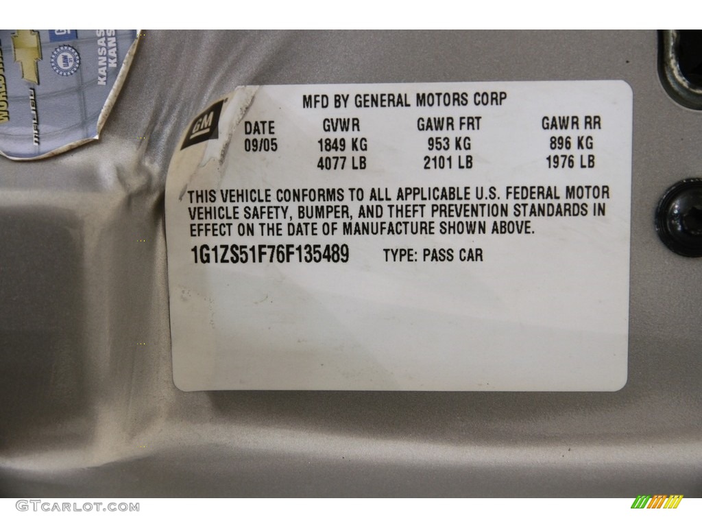 2006 Malibu LS Sedan - Silverstone Metallic / Titanium Gray photo #15