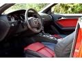 Black/Magma Red 2012 Audi S5 3.0 TFSI quattro Cabriolet Interior Color