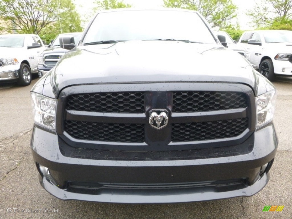 2017 1500 Express Quad Cab 4x4 - Maximum Steel Metallic / Black/Diesel Gray photo #13