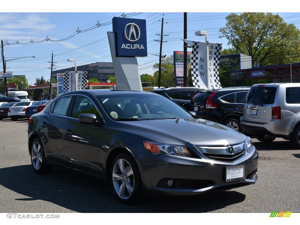 2014 ILX 2.0L Technology - Polished Metal Metallic / Parchment photo #1